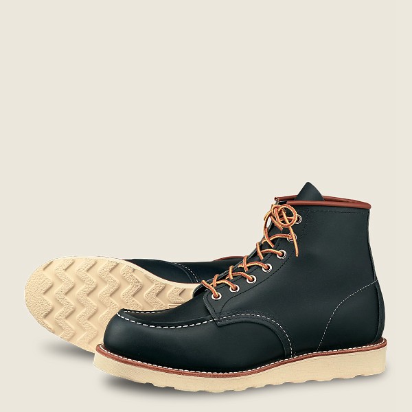 Bottes Red Wing Heritage - Classic Moc - 6-Inch Portage Cuir - Bleu Marine - Homme 307JTDEAM